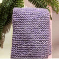 Lavender Handmade Hand Knit Scarf