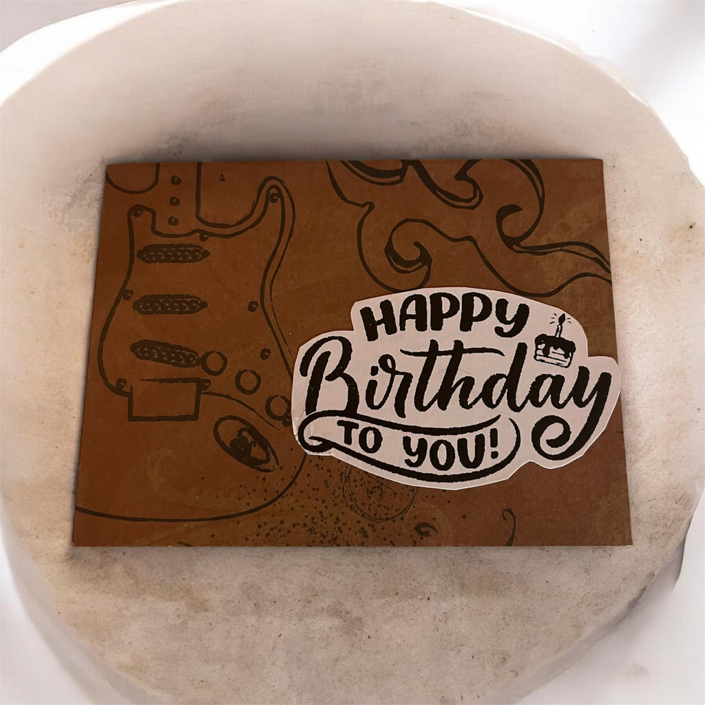 Guitar Rock Happy Birthday Mini Card blank card
