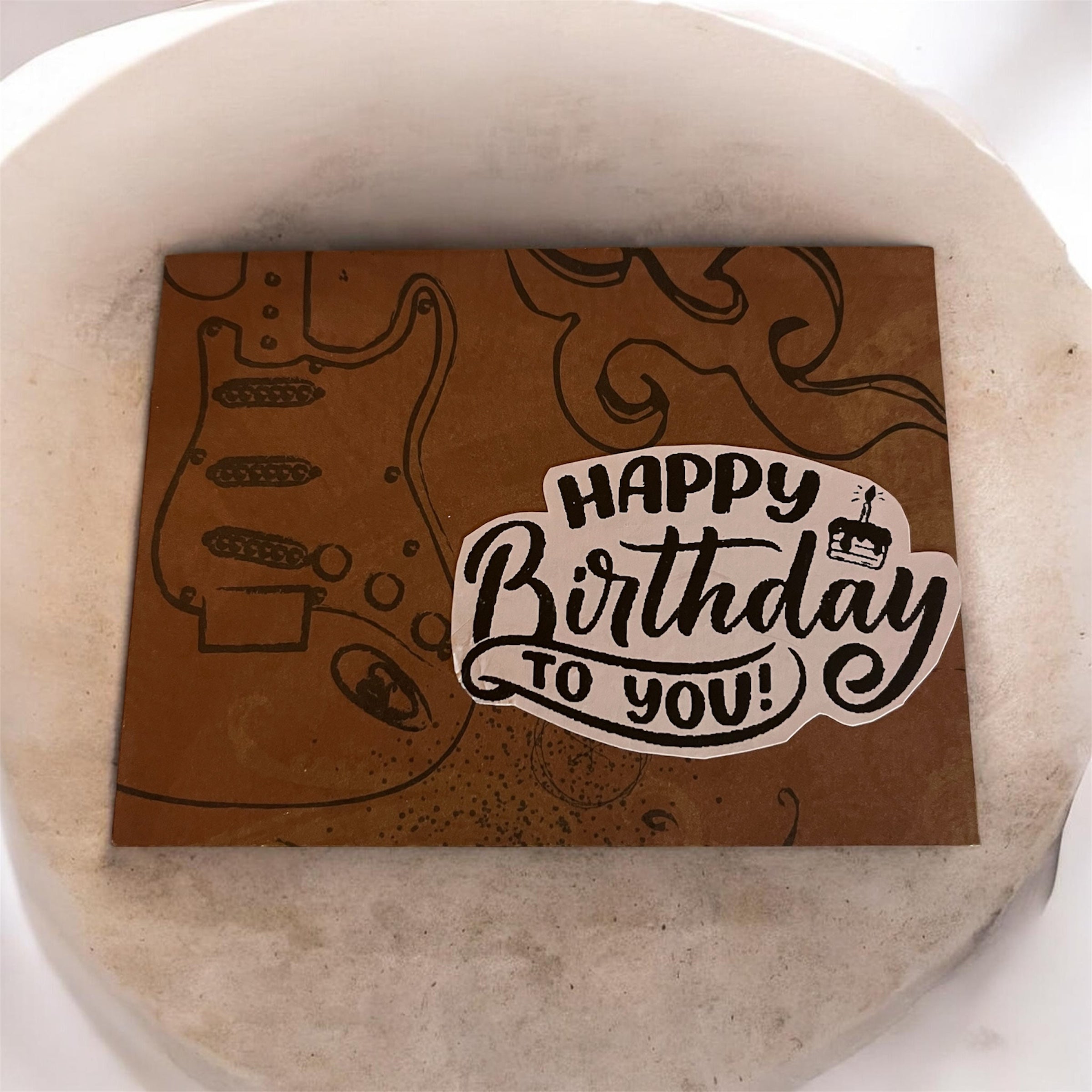 Guitar Rock Happy Birthday Mini Card blank card